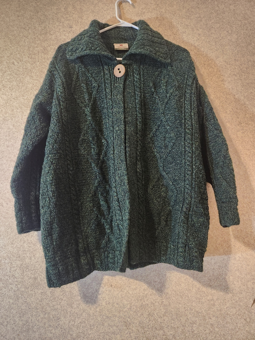 Vintage Carraig Donn 100% Pure Wool Cardigan Jacket